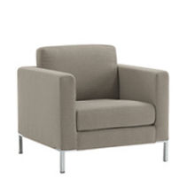 Fauteuil contemporain - BRERA - Sesta - en tissu / tapissé / marron