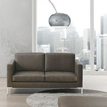 Canapé contemporain - BRERA - Sesta - en tissu / en cuir / contract