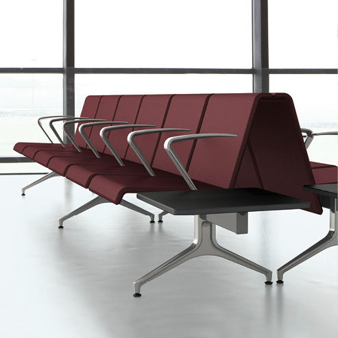 Sièges sur poutre aluminium - LINATE - Sesta - en wengé / 6 places / contemporain