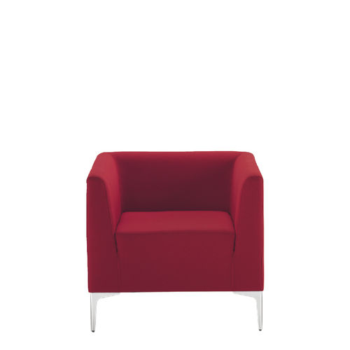 Fauteuil contemporain - MITO - Sesta - en tissu / rouge / professionnel