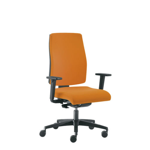 Fauteuil de bureau contemporain - SAX 8 - Sesta - en tissu / à hauteur réglable / rouge