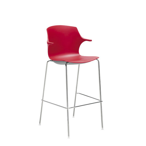 Tabouret de bar contemporain - FRILL - Sesta - en polypropylène / avec accoudoirs / professionnel