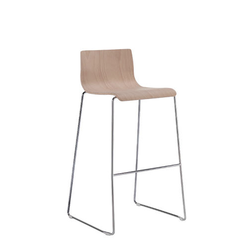 Tabouret de bar contemporain - Q2 - Sesta - en bois / tapissé / professionnel