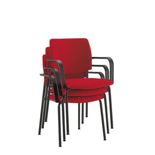 Chaise visiteur contemporaine - Q-44 - Sesta - d'intérieur / en polypropylène / tapissée