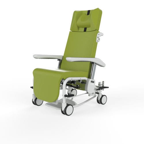 Fauteuil médical en tissu - ASTREE  - Navailles - en cuir / sur roulettes / avec repose-tête