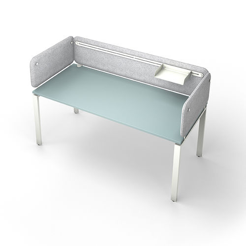 Séparateur de bureau sur bureau - SOLANGE - Eol - en tissu / modulable