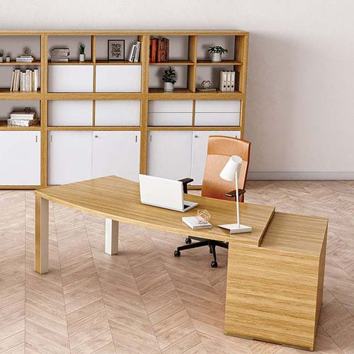 Bureau de direction - KARA - Eol - classique / en mélaminé / avec rangement