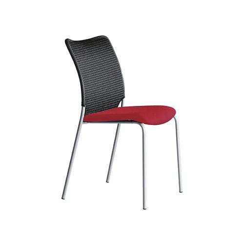 Chaise visiteur contemporaine - SUN - Eol - d'intérieur / en résille / tapissée