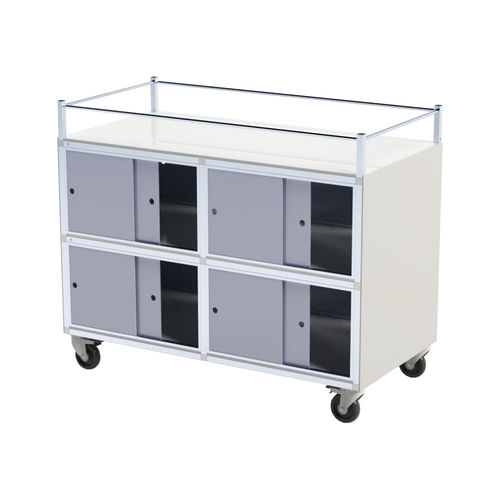 Chariot à boissons - ISOLA - Movidos srl - professionnel / d'extérieur / en Plexiglas®