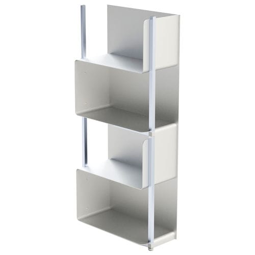 Étagère contemporaine - BLOCKS - Movidos srl - en aluminium anodisé / en Plexiglas® / professionnelle
