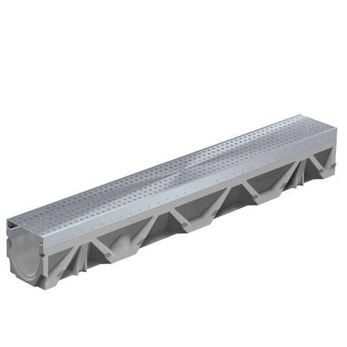 Caniveau à grille - FILCOTEN TEC 100 - BG Graspointner - à fente / avec pente / en béton fibré
