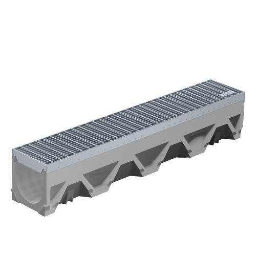 Caniveau à grille - FILCOTEN TEC 150 - BG Graspointner - à fente / avec pente / en béton fibré