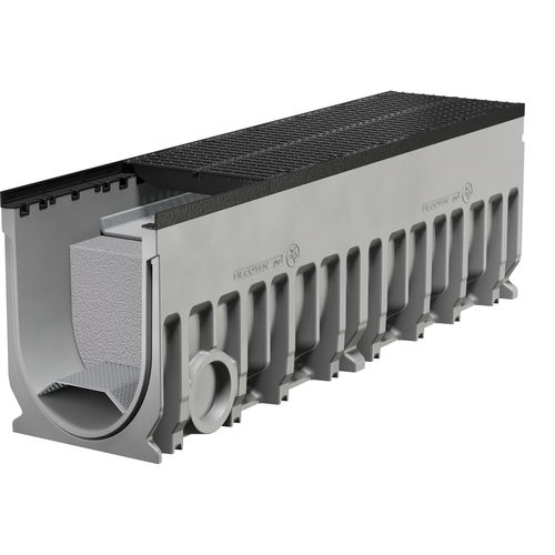 Caniveau à grille - FILCOTEN GREEN 400 - BG Graspointner - à fente / en béton fibré / grille en métal
