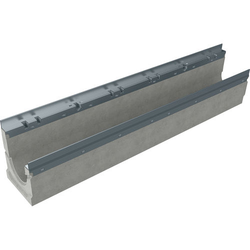Caniveau à grille - BGU-Z FA 100 - BG Graspointner - à fente centrale / en béton fibré / grille en acier galvanisé