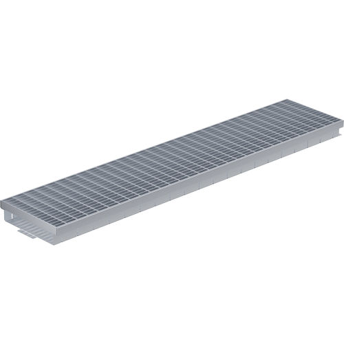Caniveau à grille - BG-FA RB 200 - BG Graspointner - avec pente / grille en inox / de toiture