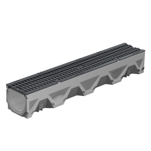 Caniveau à grille - FILCOTEN LIGHT NW 150 - BG Graspointner - en béton à haute performance / grille en métal / pour espace public