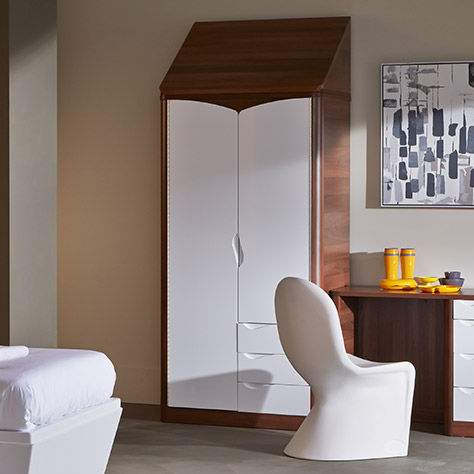 Armoire contemporaine - ACUMEN - Pineapple - en bois / à portes battantes / pour établissement médicalisé