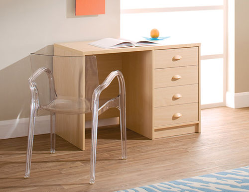 Bureau contemporain - HAMBLE PLUS - Pineapple - en mélaminé / piétement en panneaux