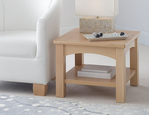 Table basse contemporaine - OLAND - Pineapple - en stratifié / avec piètement en hêtre / rectangulaire