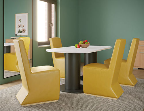 Chaise contemporaine - FUSION - Pineapple - d'intérieur / en tissu / en contreplaqué
