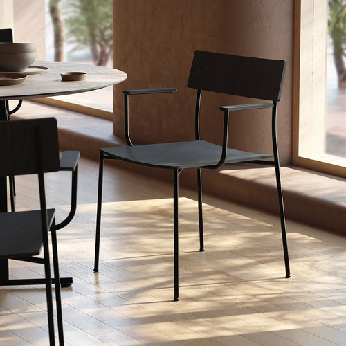 Chaise contemporaine - ALEX - Omelette Editions - d'intérieur / en tissu / en contreplaqué