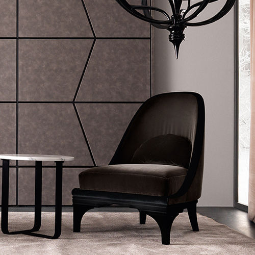 Chauffeuse classique - DUKE - Corte Zari - en cuir / en tissu / en bois