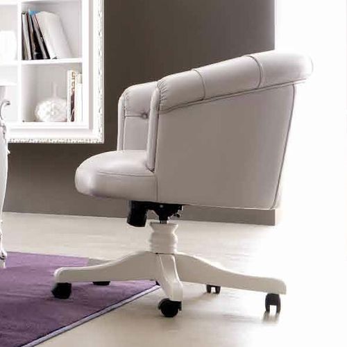 Fauteuil de bureau classique - PASCAL - Corte Zari - en cuir / en tissu / en hêtre