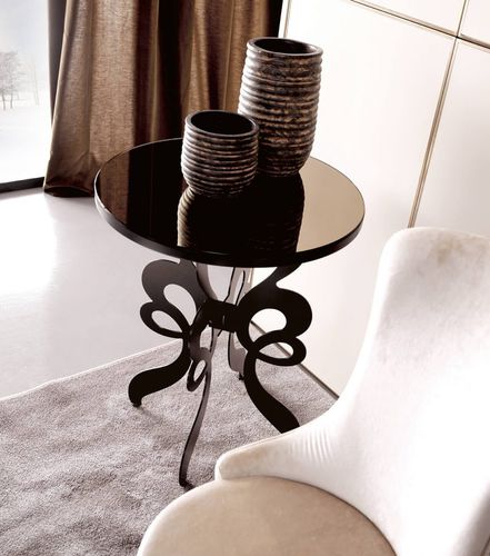 Table d'appoint classique - CELINE - Corte Zari - en bois / en verre / en fer