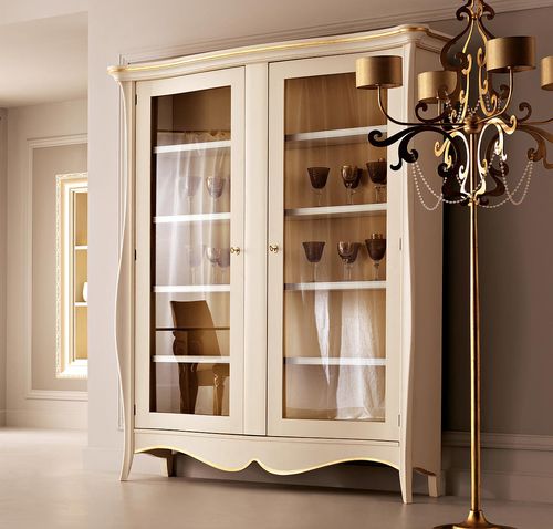 Vitrine armoire traditionnelle - SOFIA - Corte Zari - à poser / en MDF / en contreplaqué