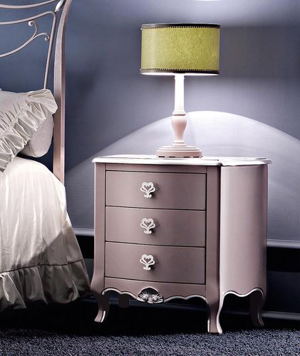 Table de chevet de style - GEMMA - Corte Zari - bois / rectangulaire / avec tiroir
