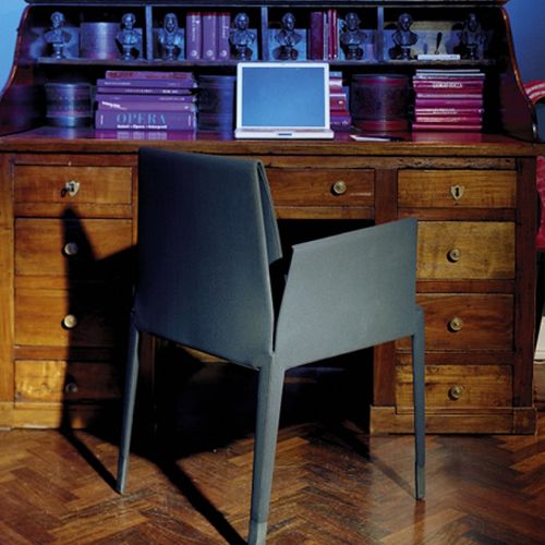Chaise contemporaine - MARÌ - Baleri Italia - d'intérieur / en tissu / avec piètement en bois