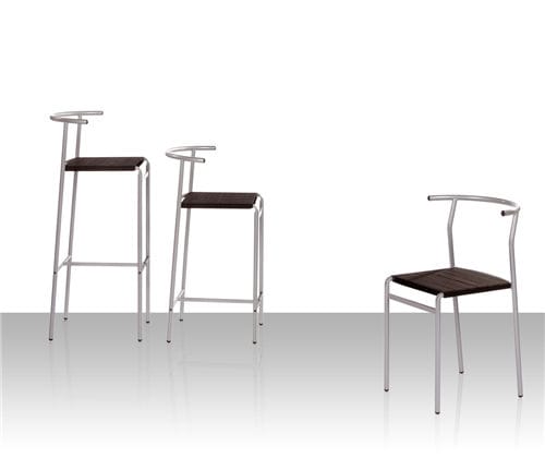 Chaise de bar contemporaine - CAFÈ   - Baleri Italia - d'intérieur / en polypropylène / en caoutchouc