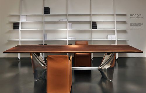 Table contemporaine - FRATINO - Baleri Italia - en marbre / en teck / en MDF