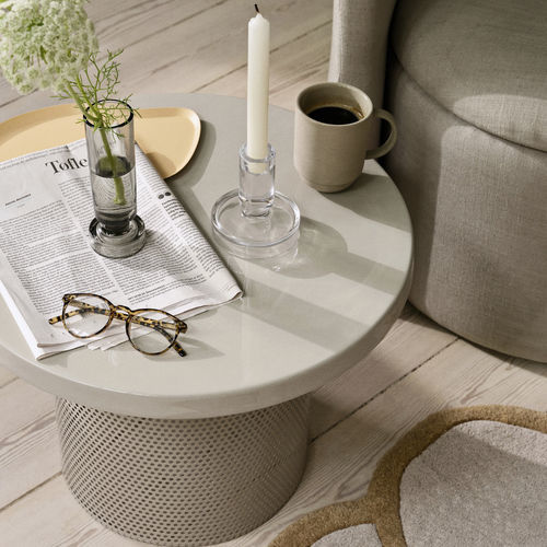 Table d'appoint contemporaine - TULINA - broste - en fer / en métal émaillé / avec piètement en fer