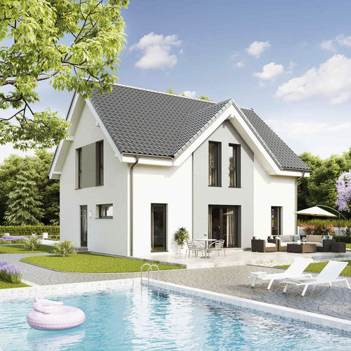 Maison type - FAMILY OPEN - Vario Haus - à économie d'énergie / modulaire / contemporaine