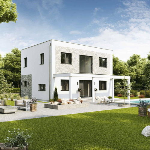 Maison type - FAMILY FLEX - Vario Haus - écologique / modulaire / contemporaine