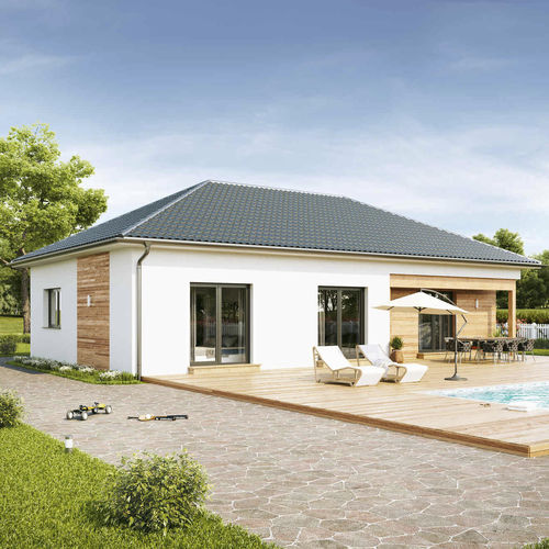 Maison type bungalow - COMPACT - Vario Haus - écologique / à économie d'énergie / modulaire