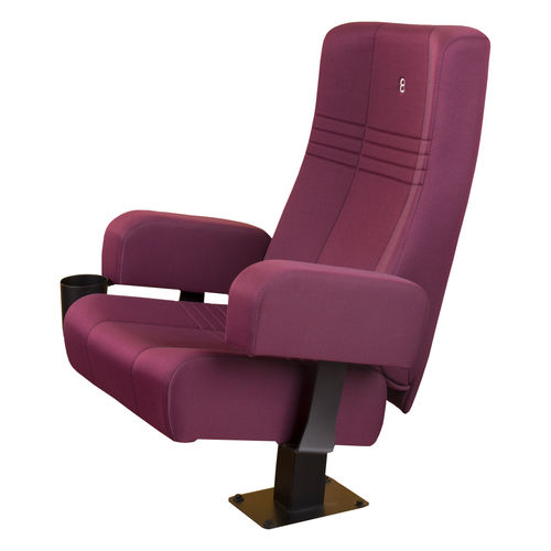 Fauteuil de cinéma en tissu - ORION - KINOEXPORT s.r.o. - professionnel / rouge / noir