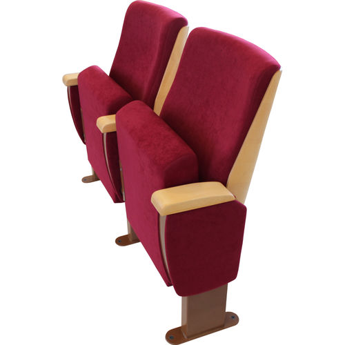 Fauteuil d'auditorium contemporain - EXCELENT - KINOEXPORT s.r.o. - en tissu / tapissé / rouge