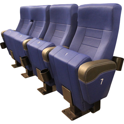 Fauteuil de cinéma en tissu - ELISABETH - TIP UP - KINOEXPORT s.r.o. - professionnel / rouge / bleu