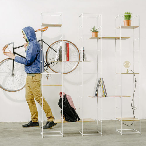 Bibliothèque modulable - LA SUPERMODULARE - Marco Ripa - haute / contemporaine / en fer