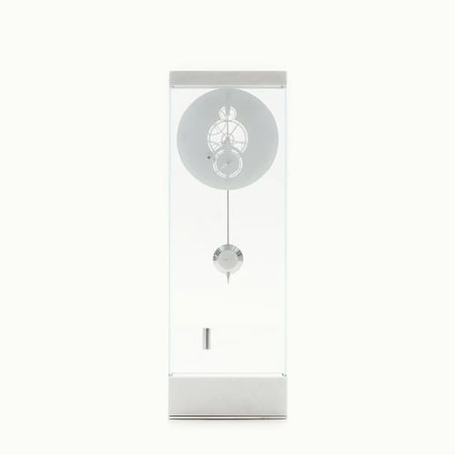 Horloge contemporaine - Adagio Type 03 White - Teckell - sur pied / analogique / en acier inoxydable