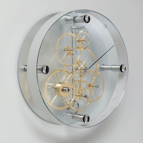 Horloge contemporaine - Presto Type 02 White - Teckell - murale / analogique / en acier inoxydable
