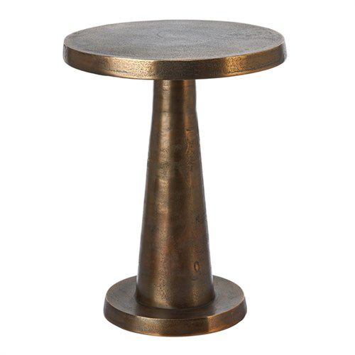 Table d'appoint contemporaine - TOOT ANTIQUE LOW - Pols Potten - en métal / ronde / résidentielle