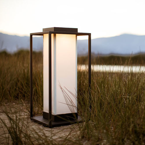 Lampe de sol - PACHA - Maiori - en aluminium / en tissu / contemporaine