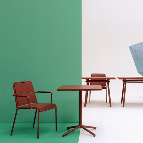 Table bistrot contemporaine - A600 - Maiori - en aluminium / carrée / résidentielle