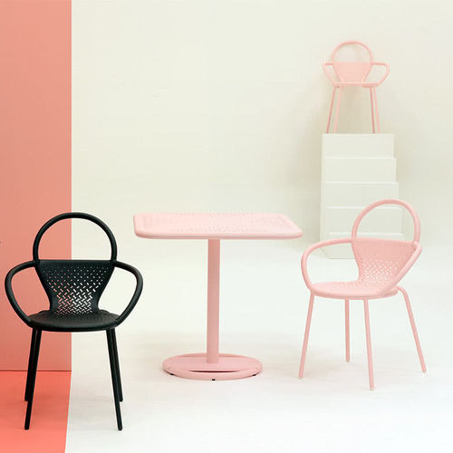 Table bistrot contemporaine - KOSE - Maiori - en aluminium / carrée / résidentielle