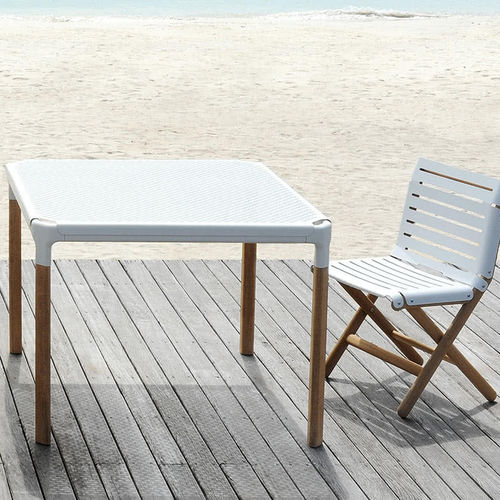 Table contemporaine - AT800 - Maiori - en teck / en aluminium / en carton