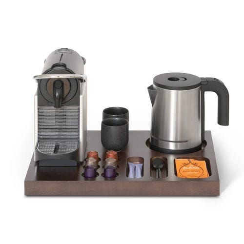 Plateau de service en acajou - XANTHIC COFFEE AND TEA - Bentley Europe - pour chambre d'hôtel