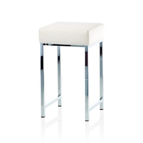 Tabouret contemporain - Klomfar GmbH - avec piètement en acier inoxydable / avec piètement en acier inoxydable poli / de salle de bain